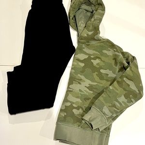 Boys size 8, Gap hoodie and H&M black sweatpants
